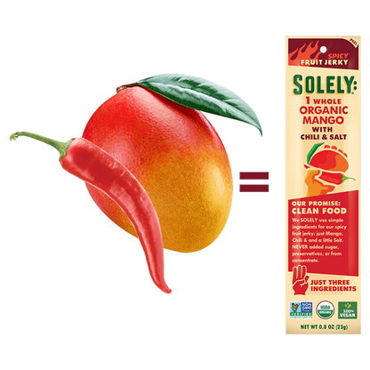 Solely Spicy Mango with Chili & Salt Fruit Jerky 0.8oz