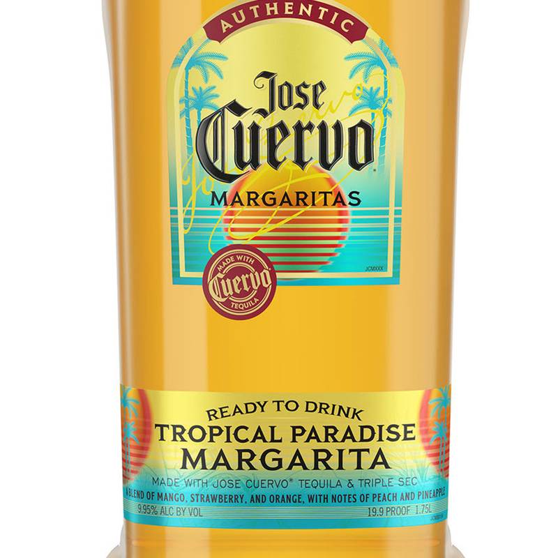 Jose Cuervo Authentic Margarita Tropical Paradise Ready to Drink Cocktail 1.75L 9.95% ABV