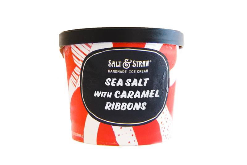 Salt & Straw Sea Salt with Caramel Ribbons Ice Cream 3.6oz