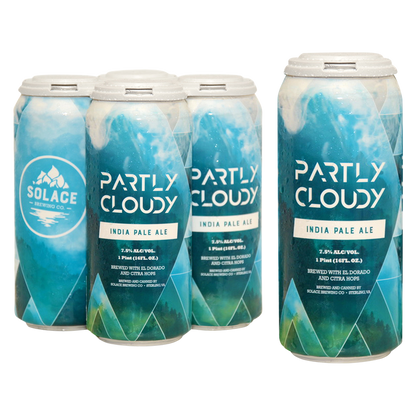 Solace Partly Cloudy NEIPA 4pk 16oz Can 7.2% ABV