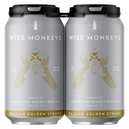 Manhattan Project Wise Monkeys Belgian Golden Strong 4pk 12oz Can 10.0% ABV
