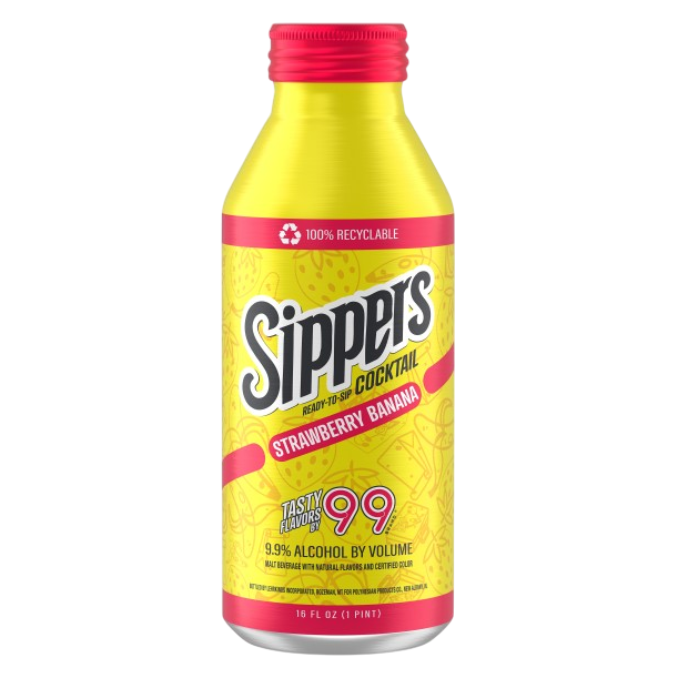 99 Sippers Strawberry Banana Cocktail 16oz Btl 9.9% ABV