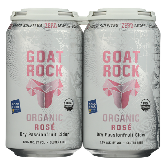 Goat Rock Organic Rose Cider 4pk 12oz