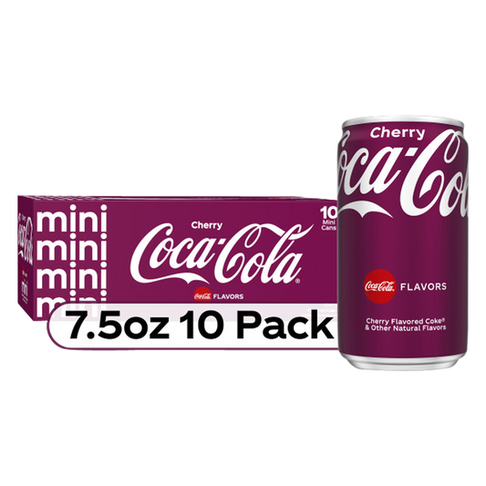 Cherry Coke Mini Cans 10pk 7.5oz Can
