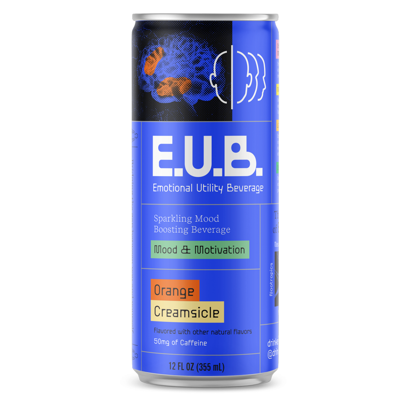 Emotional Utility Orange Creamsicle Mood & Motivation Sparkling Beverage 12oz Can