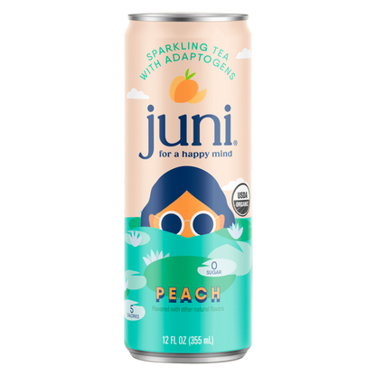 Juni Peach Sparkling Tea 12oz Can