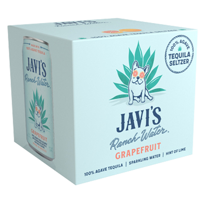 Javi's Ranchwater Grapefruit Tequila Seltzer 4pk 355ml Can 4.5% ABV