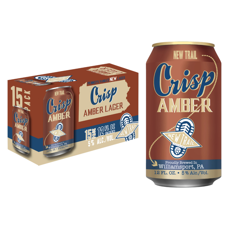 New Trail Crisp Amber Lager 15pk 12oz Can