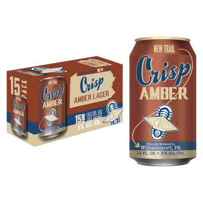 New Trail Crisp Amber Lager 15pk 12oz Can