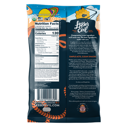 LesserEvil Space Balls Interstellar Cheddar, 5oz