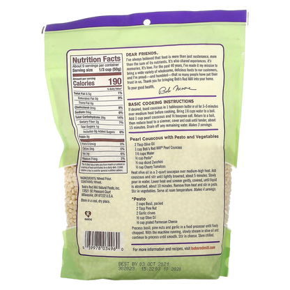 Bob's Red Mill Natural Pearl Couscous 16oz