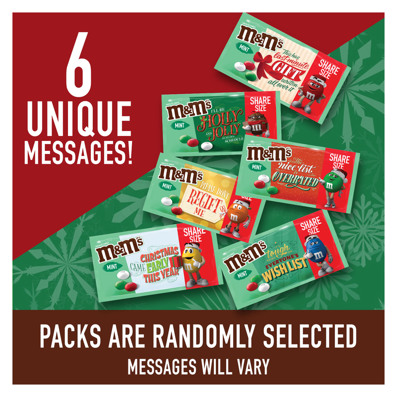 M&M's Mint Chocolate Candies for the Holidays 2.83oz