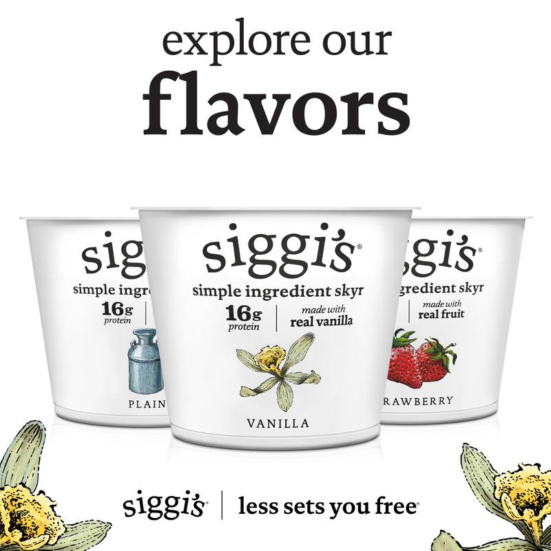 Siggi's Vanilla Skyr Icelandic-Style Strained Non-Fat Yogurt 5.3oz
