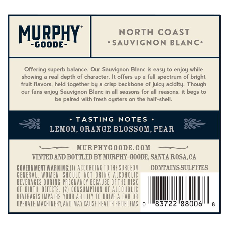 Murphy-Goode North Coast Sauvignon Blanc 750 ml
