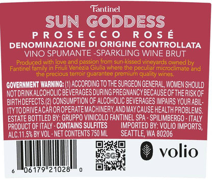 Sun Goddess Prosecco Brut Rose 750ml