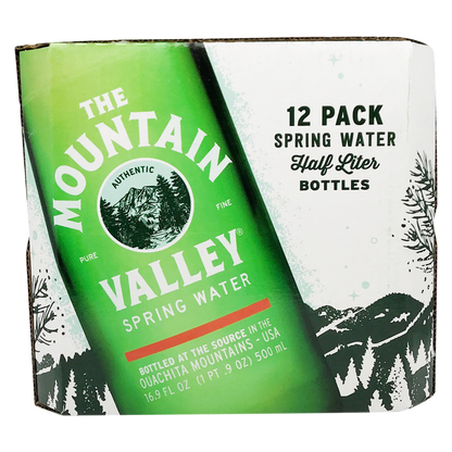 Mountain Valley Spring Water 12pk 16.9 oz Glass Bottle