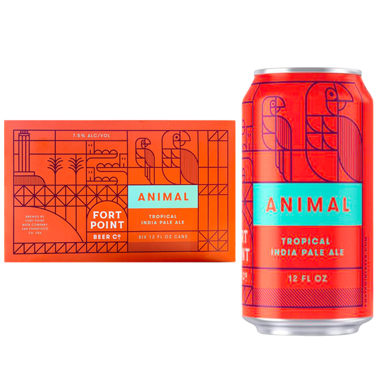 Fort Point Animal IPA 6pk 12oz Can 7.5%