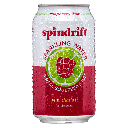 Spindrift Raspberry Lime Sparkling Water 12oz Can