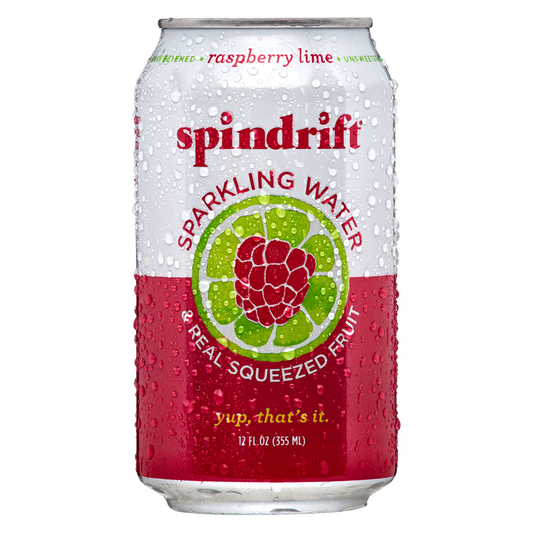 Spindrift Raspberry Lime Sparkling Water 12oz Can