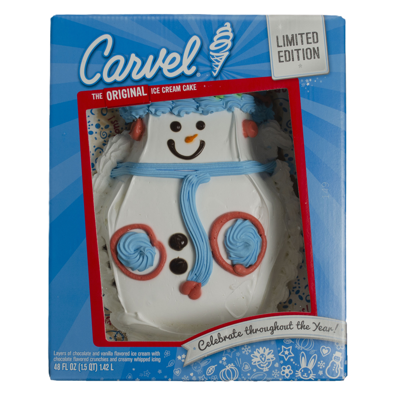 Carvel Holiday Snowman Cake (Serves Up to 9)