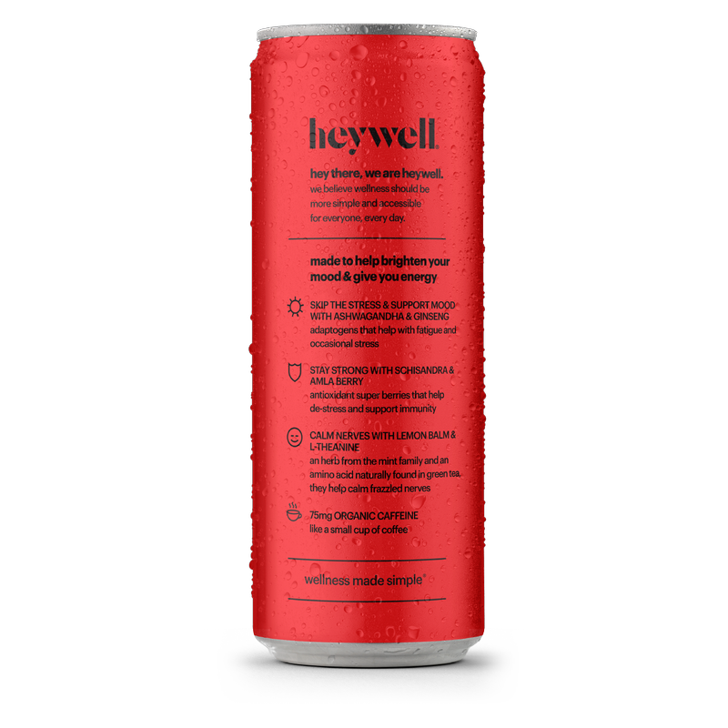 Heywell Energy + Lift Sparkling Cherry Limeade 12oz Can