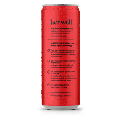Heywell Energy + Lift Sparkling Cherry Limeade 12oz Can