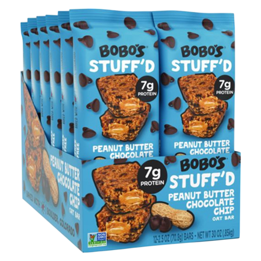 BOBO'S Stuff'd Peanut Butter with Chocolate Chips 12 ct