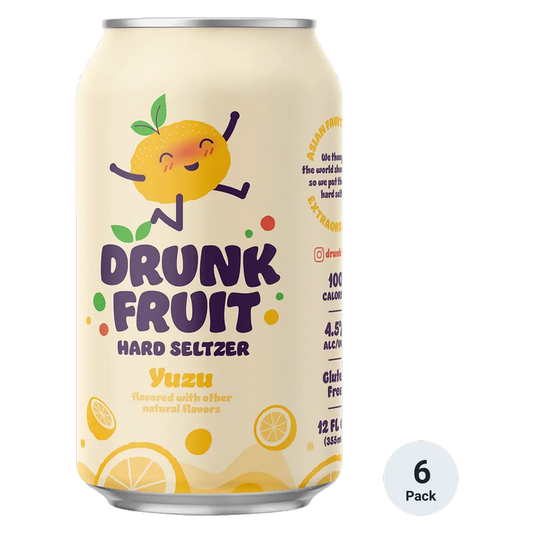 Drunk Fruit Hard Seltzer Yuzu 6pk 12oz