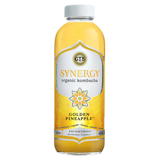 GT's Golden Pineapple Kombucha 16oz Btl