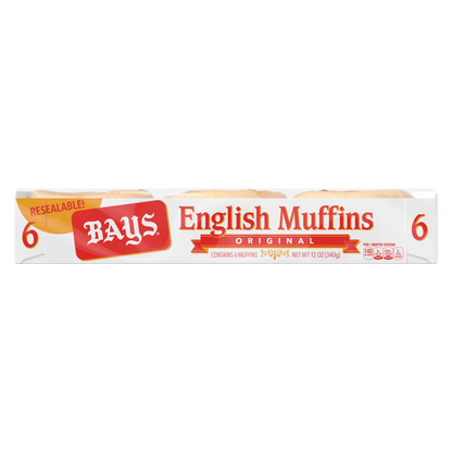 Bays Original English Muffins - 6ct
