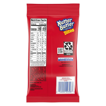 Nutter Butter Bites Peanut Butter Sandwich Cookies,  3oz