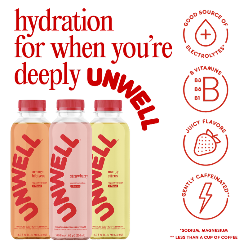 Unwell Mango Citrus Hydration Drink 16.9oz Btl