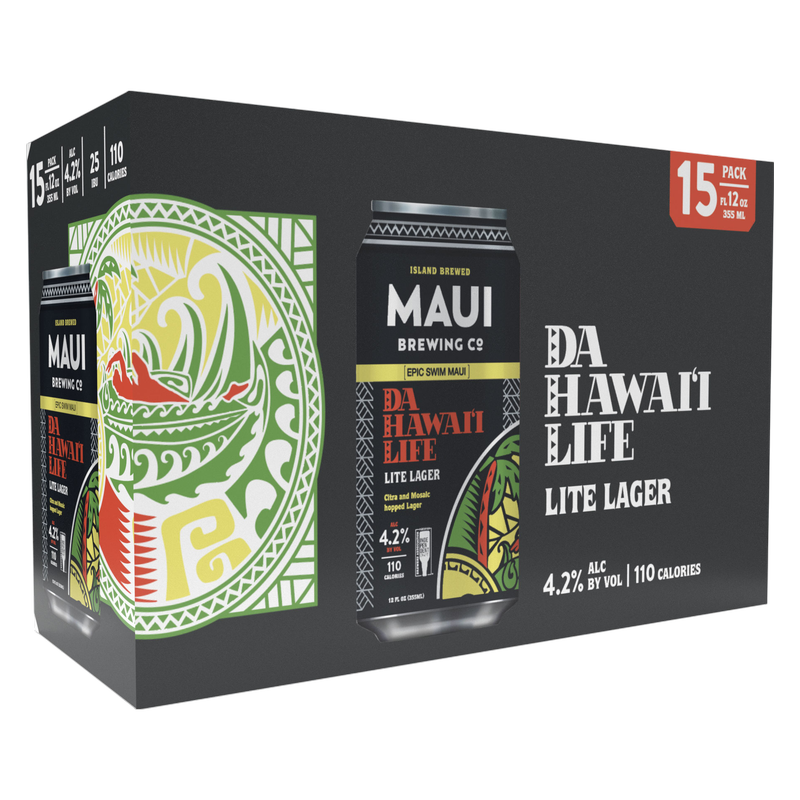 Maui Da Hawaii LIife Lite 15pk 12oz Cans