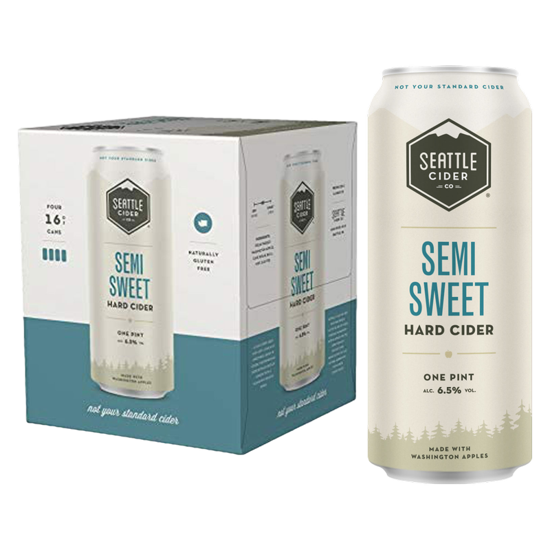 Seattle Cider Semi Sweet 4pk 16oz Can 6.5% ABV