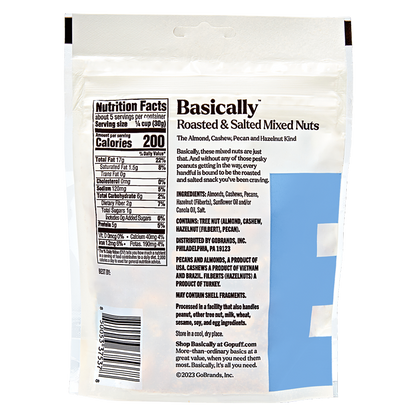 Basically Roasted & Salted Mixed Nuts 5oz
