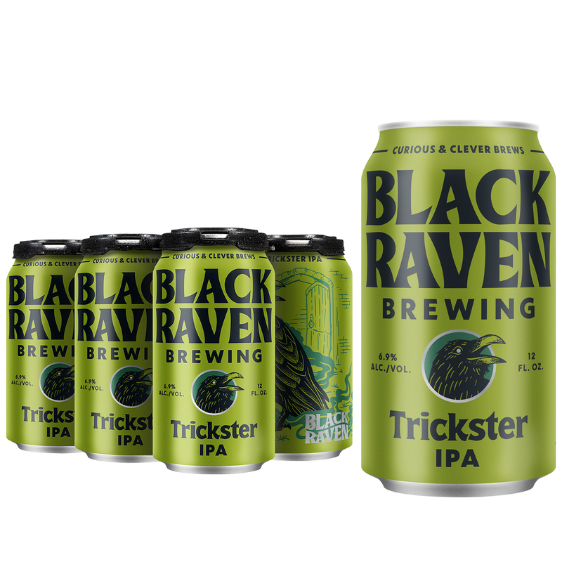 Black Raven Trickster IPA 6pk 12oz Can 6.9% ABV