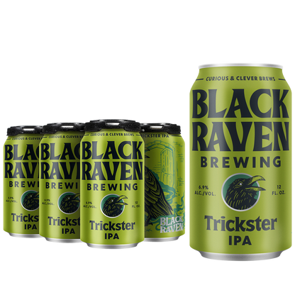 Black Raven Trickster IPA 6pk 12oz Can 6.9% ABV