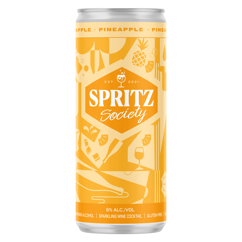 Spritz Society Pineapple 4pk 250ml Can 6.0% ABV