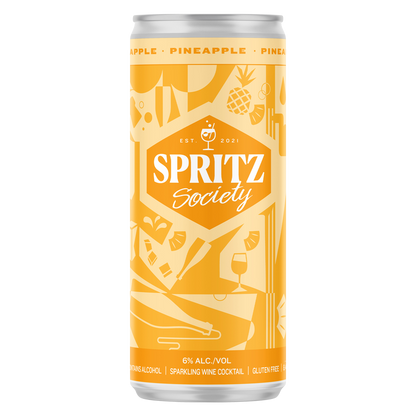 Spritz Society Pineapple 4pk 250ml Can 6.0% ABV