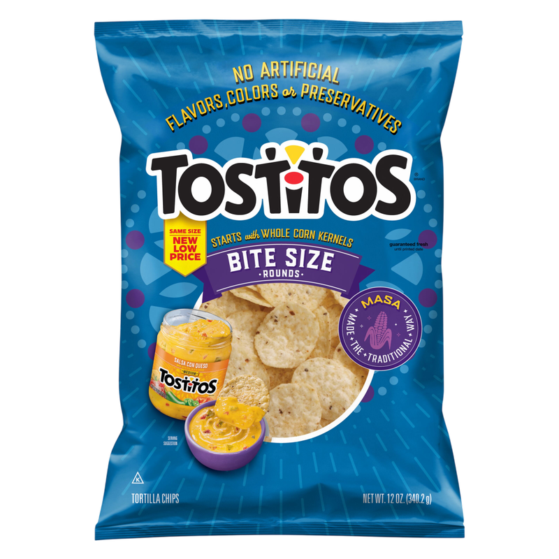 Tostitos Bite Size Rounds Corn Tortilla Chips 12oz