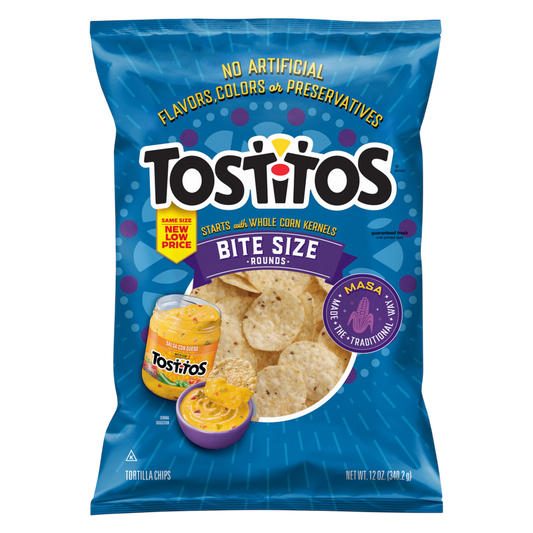 Tostitos Bite Size Rounds Corn Tortilla Chips 12oz