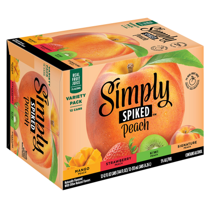 Simply Spiked Peach Variety Pack  12pk 12oz Can 5% ABV