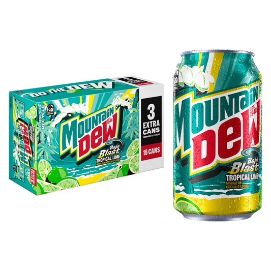 Mountain Dew Baja Blast 15pk 12oz Can