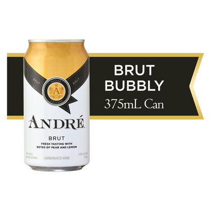 Andre Brut California Champagne Sparkling Wine Single Serve 375ml Can