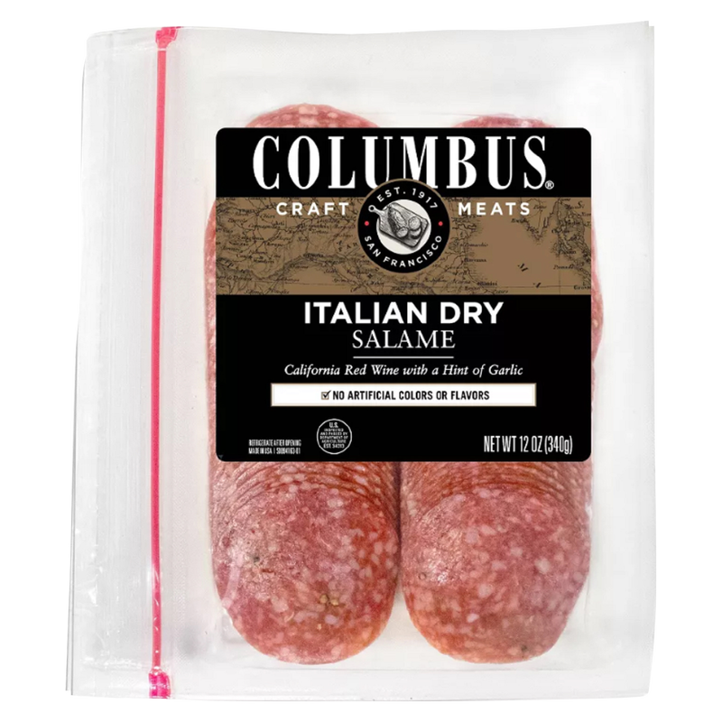 Columbus Sliced Salame Pack - 12oz
