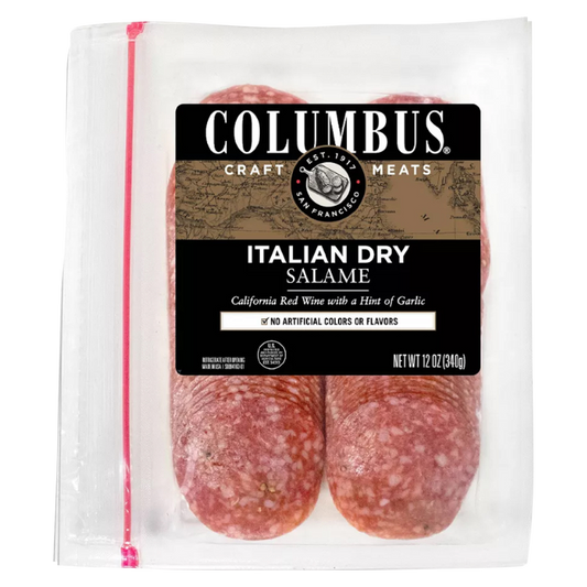 Columbus Sliced Salame Pack - 12oz