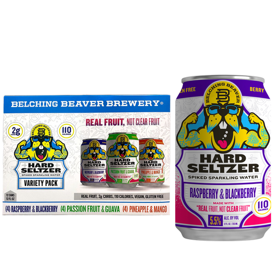 Belching Beaver Hard Seltzer Variety 12pk 12oz Can