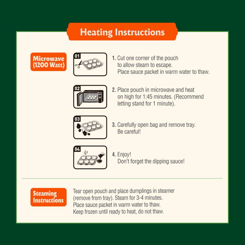 Bibigo Steamed Dumplings Chicken and Vegetable