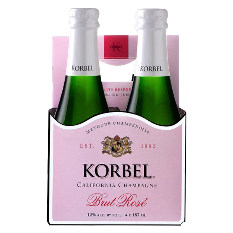 Korbel Brut Rose 4pk 187ml