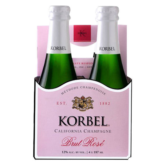 Korbel Brut Rose 4pk 187ml